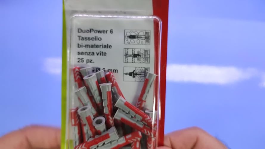 Tasselli Fischer Duopower - Set 35 Pezzi 5x25mm, Per Muratura E Cartongesso - Foto 10