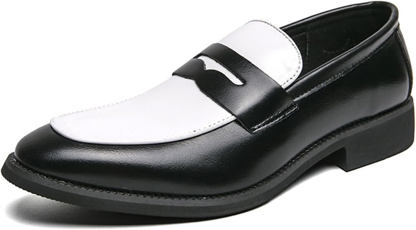 Suede Loafers for Men's Fashion Slip On Dress Flats Comfortable Lightweight Round Toe Low Heel Business Work Shoes for Office Driving Daily Wear