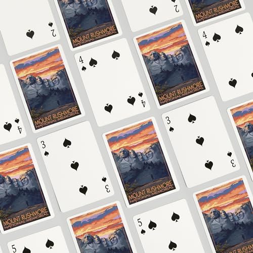 Baraja de Poker Mount Rushmore, 52 cartas tamaño póker miniatura 4