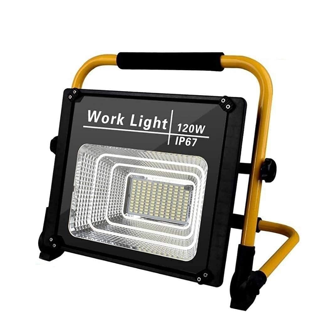 Proyector LED For Exteriores, Luz De Trabajo con Carga USB E Indicador De Batería, Luz De Trabajo De Iluminación Portátil Giratoria For Acampar