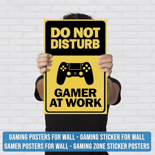 Image of Gaming Poster for Wall | Gaming Sticker for Wall | Gamer Posters Wall Design | Gaming Zone Wall Paper | Gamers Wall Poster for Home Room Decor | Gaming Posters for Bedroom, Door, Home Decor