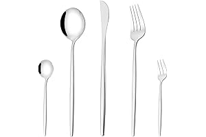 LaienLife 20-Piece Mirror Modern Aesthetic Silverware Set