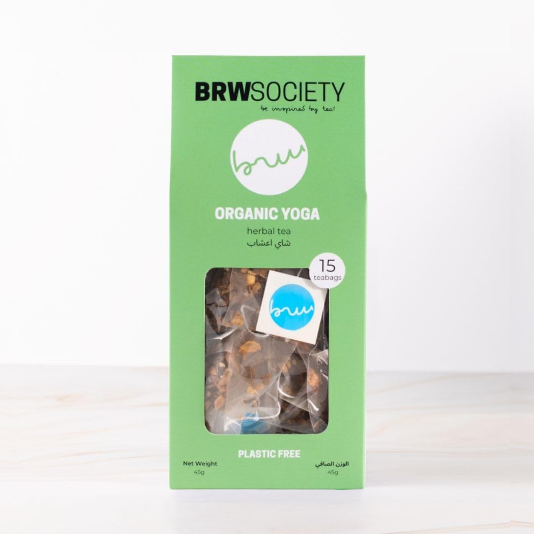 BRW Society Organic Yoga Herbal Tea - 15 Teabags (45g)
