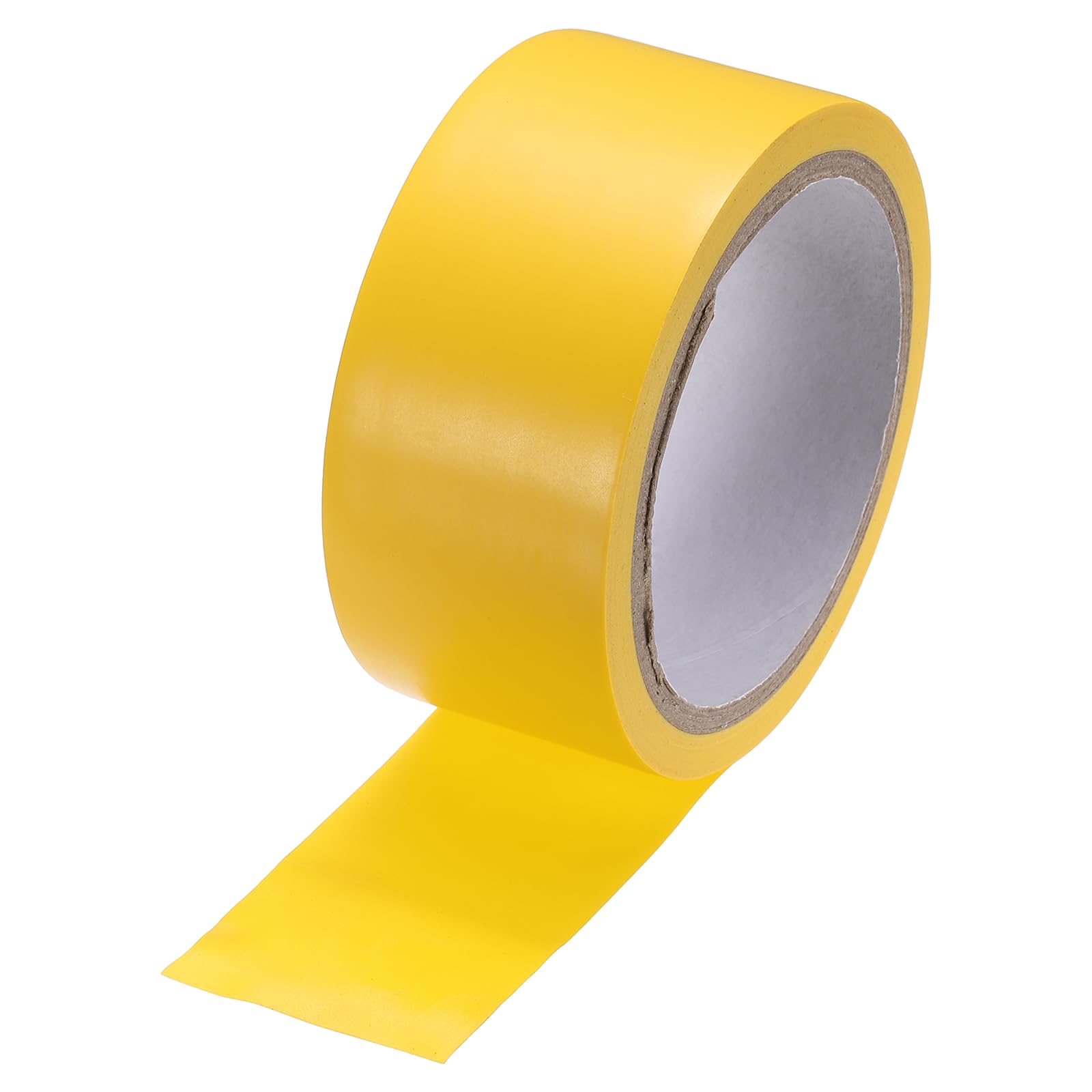 sourcing map Vinyl Floor Tape 45mm x 16.5m Non-Abrasive Floor Marking Tape Outdoor Playing Field Marking Equipment for Warehouse Gyms Athletics Restaurants, Yellow