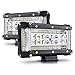 MICTUNING 2PCS 5" Dual Side Shooter LED Light Bar, 6600LM Spot Flood Combo Work Light Pods Offroad Driving Fog Lamp for 4X4 Truck ATV SUV Jeep Boat