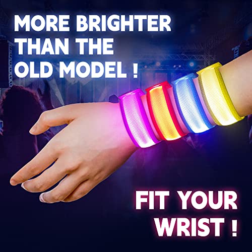 8 PCS LED Glow Bracelets, Light Up Bracelets for Kids Adults - Halloween Glow in The Dark Party Bracelets Favors Supplies for Christmas, Concerts, Festivals, Game Prizes, Sports, Rave Accessories.3