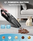 SERVOMASTER Handheld Vacuum Cleaner, Car Vacuum Cleaner Powerful with Rechargeable Battery, Portable Hand Held Vacuum Cordless with Washable HEPA Filter, Mini Vacuum Kit for Men and Women - Image 2