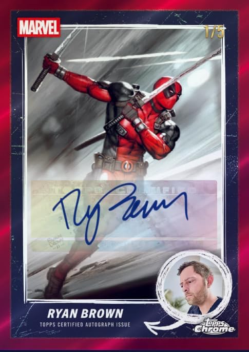 Topps 2025 Chrome Marvel Deadpool Hobby Box, Trading Cards, Look for Autograph and Sketch Cards - View 7