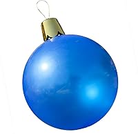 Vista 51 de Adornos inflables de Navidad – Bolas de Navidad de gran tamaño de 8", 17", 27" para patio exterior, césped, árbol - Decoración navideña para Rosa