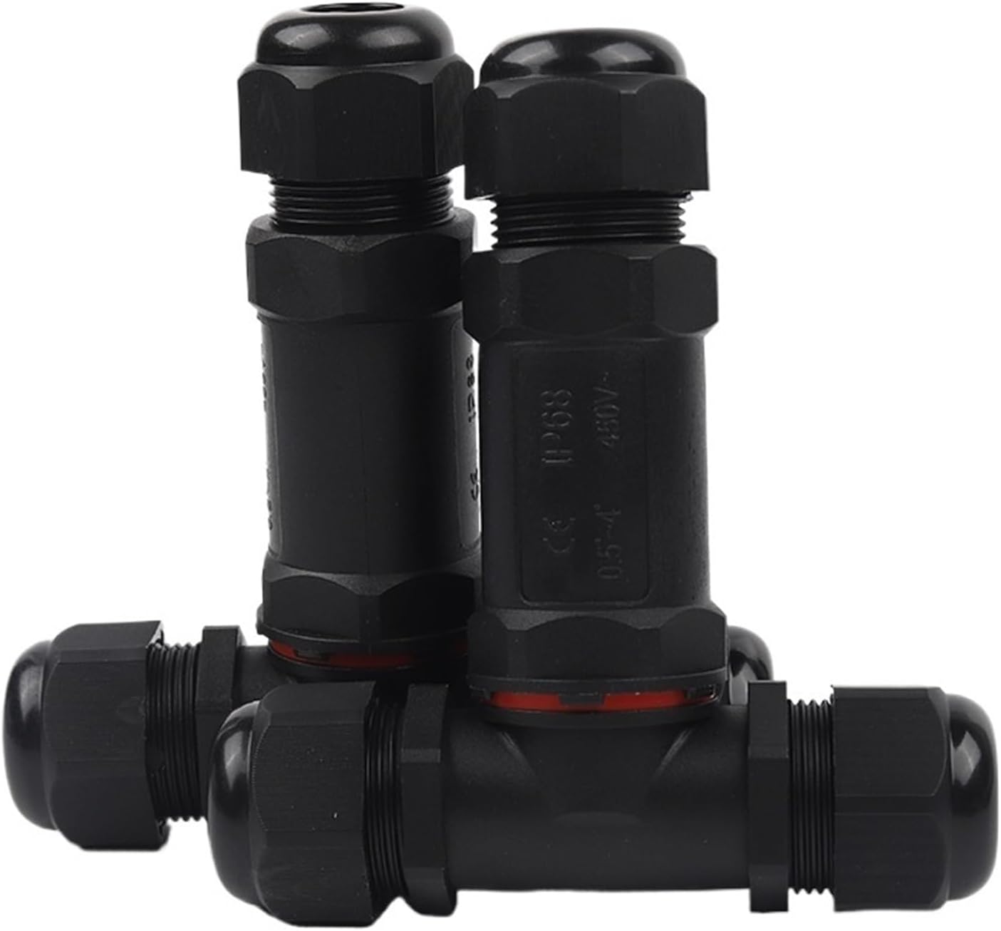 1PCS IP68 M25 T-Type 6-16mm Cable Waterproof Wire Connector 5 Pin Screw Terminal Block Tee For Electrical Led Light Connection