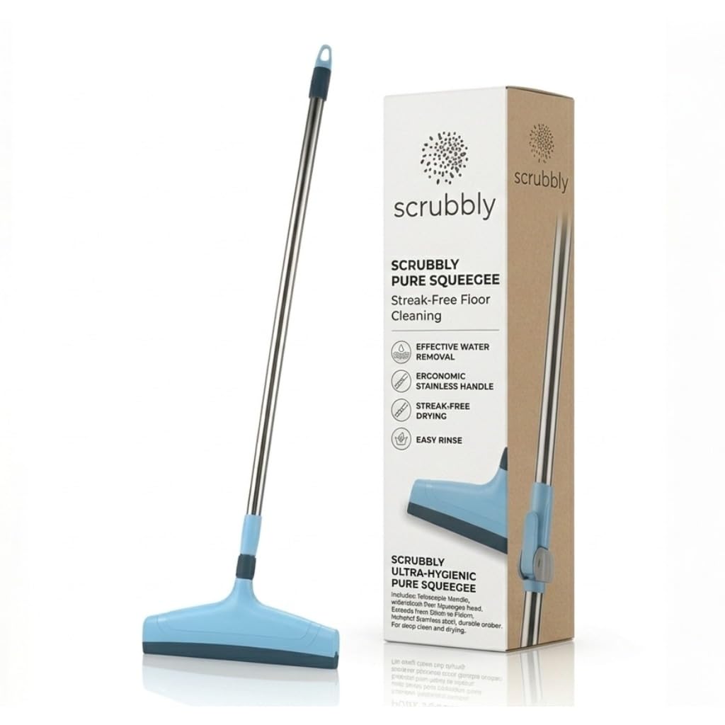 Bathroom & Kitchen Squeegee Wiper | Multi-Surface Cleaning Tool | Lightweight & Durable | Easy Grip Handle-image-14
