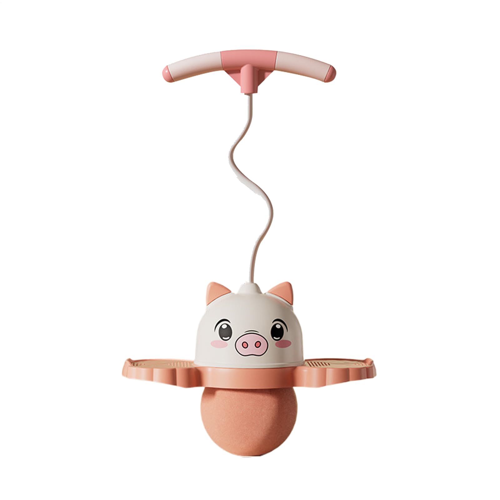Pelota Saltarina Con Asa Diseño Animal Dibujo Animado Mejora Equilibrio Y