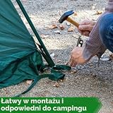 6 sztuk śledzi namiotowych, odpornych na burzę, długość 25 cm, haczyki z pierścieniami świetlnymi, liny odblaskowe, na kemping, do aktywności na świeżym powietrzu