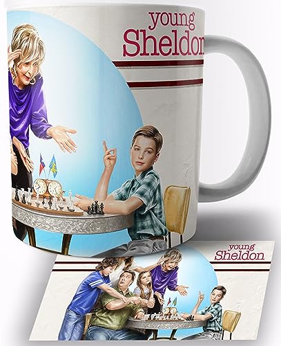 TusRelojes Young Sheldon Taza de Ceramica Blanca 325ml Mug