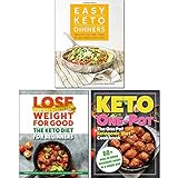 Easy Keto Dinners, Keto Diet for Beginners and One Pot Ketogenic Diet Cookbook 3 Books Collection Set