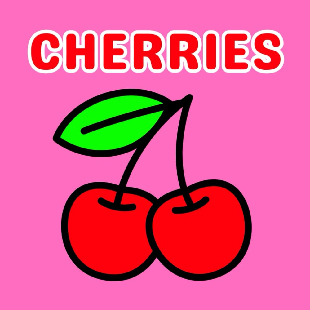 Cherry Coloring Book, Cherries Coloring Book, Cherry Book, Cherry Vibes, Cherries, Coloring Book, Coloring Books for Adults, Coloring for Relaxation,