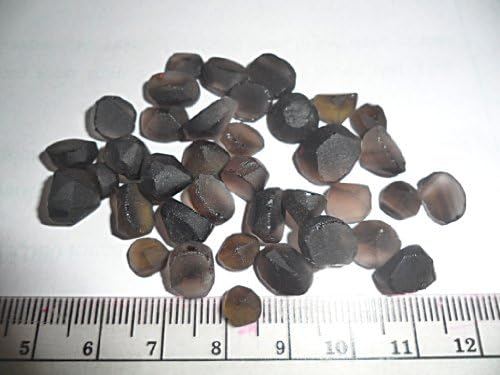 Quz-r#001 Assorted Smoky Quartz Rough 100 Cts Lot 37 Pcs(approx.) Pre-form Mixed