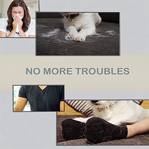 Grooming Gloves for Shedding Hair Remover - Gentle Brush for Dogs and Cats, Long or Short Fur Slicker Mitt Comb for Bath, Deshedding, and Massage