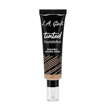 L.A Girl - (30 ML) Warm Sand Tinted Foundation or Face Makeup, Long Long-Lasting Glow & Medium Coverage & Natural Finish, Needle Tip Nozzle for Mess Free Application, Paraben-Free, Cruelty-Free, & Veg