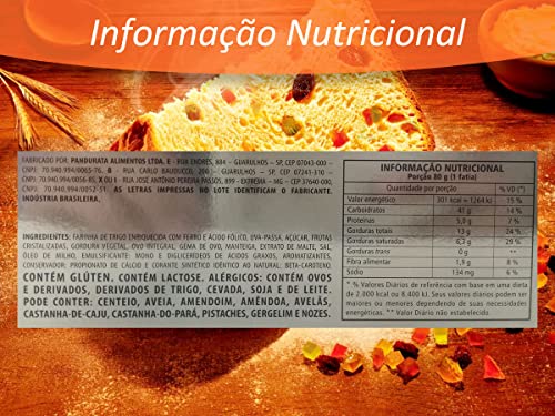 Panetone de Frutas Bauducco 1kg