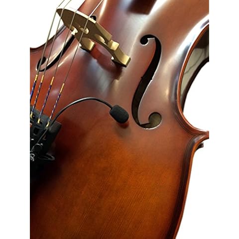 The Feather Cello Pickup with Flexible Micro Gooseneck by Myers Pickups Cover