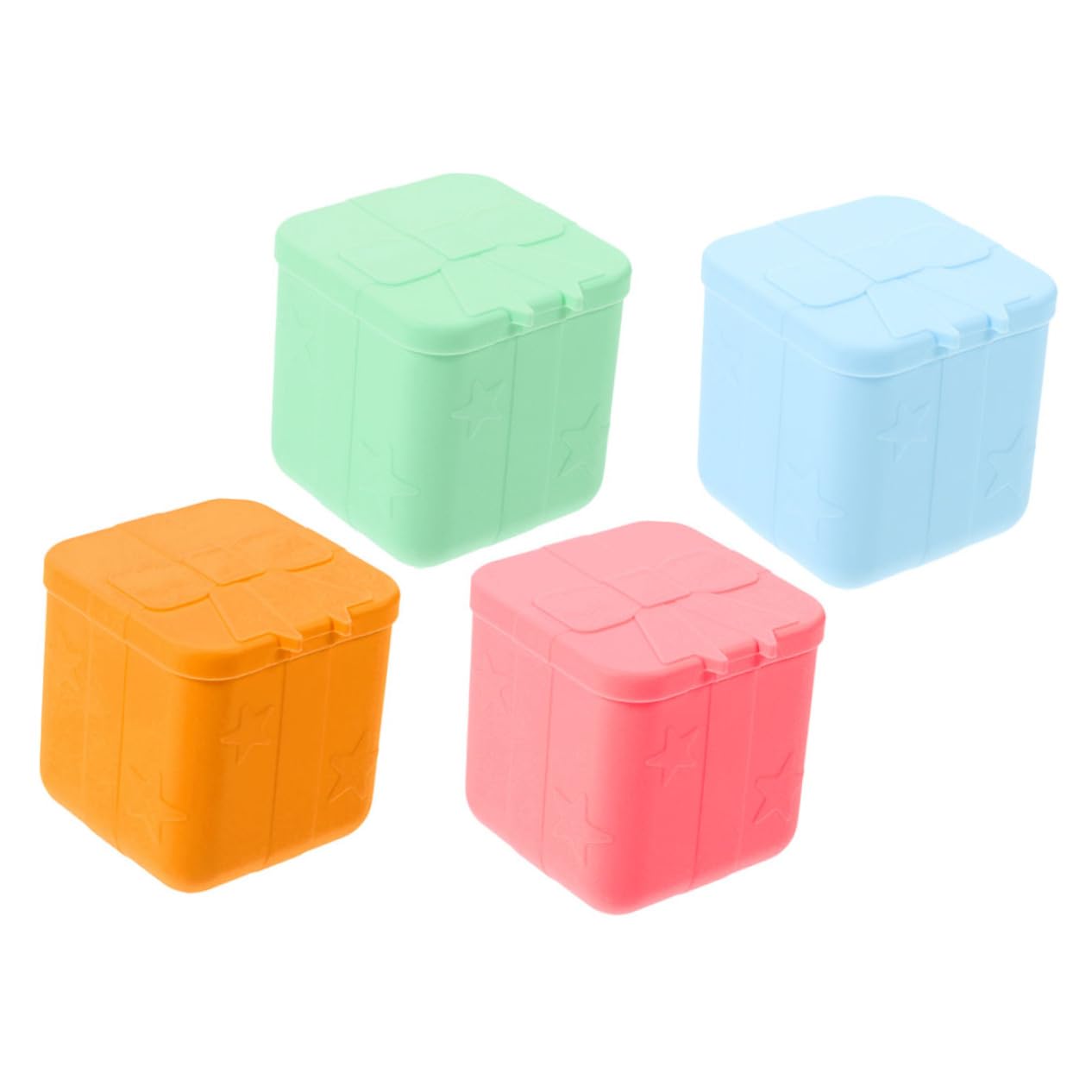 Cabilock 2 Set Di Mini Contenitori Per Condimenti Per Insalata Coperchi in Silicone Per Salse Contenitori Per Condimenti Per Scatole Da Pranzo 4 Pezzi * 2