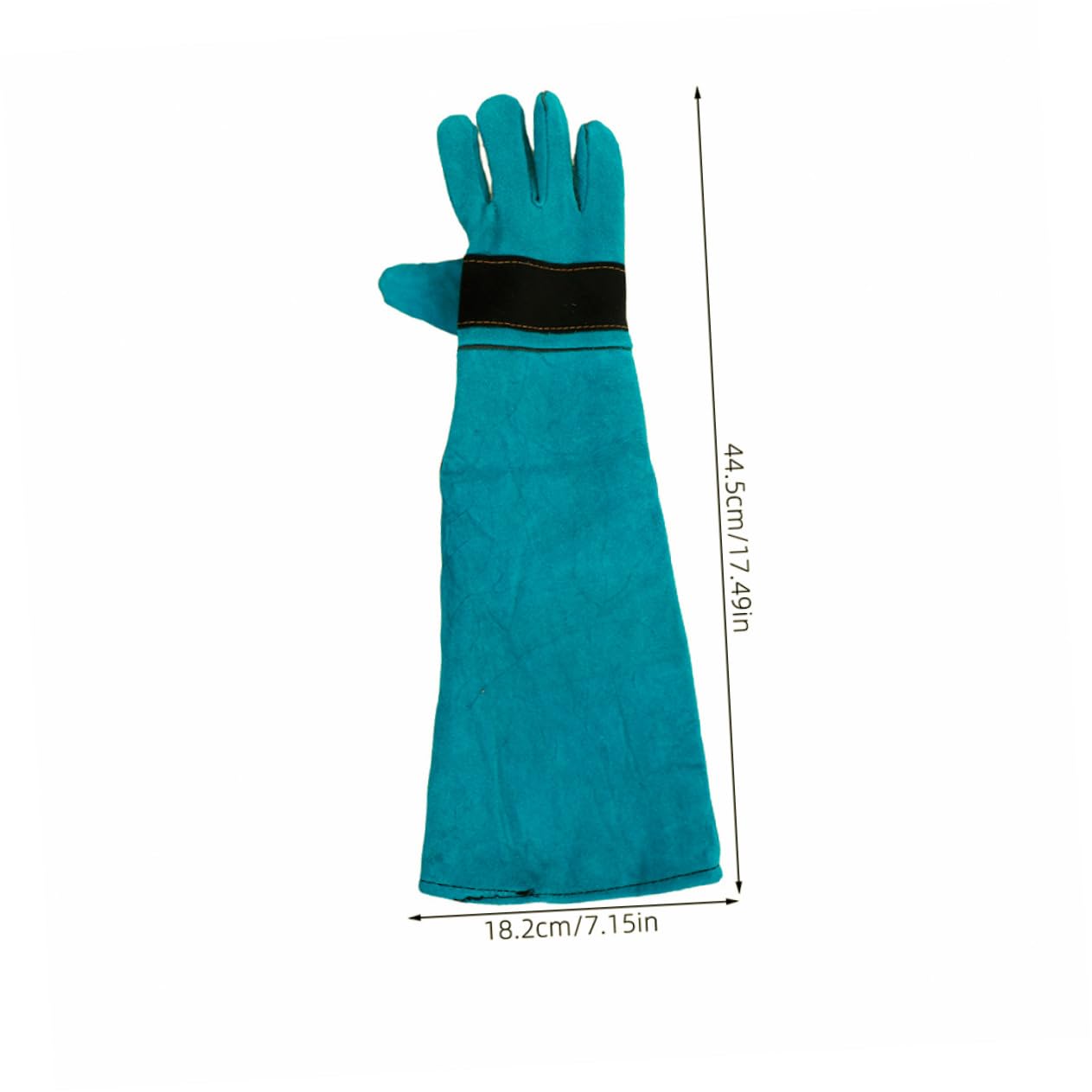 Guantes Antí Mordeduras para Gatos y Perros Largos de Sintético Protección Ergonómica para Cuidado y Alimentación Talla Azul