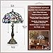 Nizrsky Tiffany Table Lamp,Stained Glass Lamp with Natural Shell,12