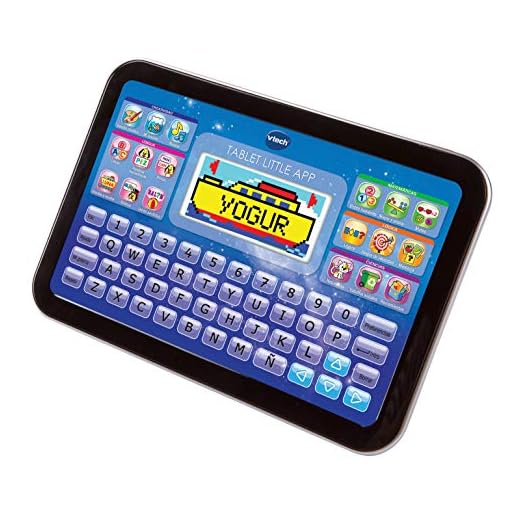 VTech - Pantalla en Color Juguete Educativa, Tableta Little App, Negro/Azul (3480-155222)