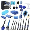 Outigu Car Cleaning Kit, 30 Piece Car Detailing Kit, Drill Brush, Auto Detail Brush Set, Car Cleaning Products for Dirty Rim Washing, Interior, Exterior, Leather, Dashboard, Vents