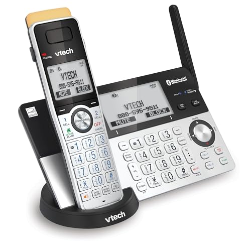 Image of VTech IS8151 Super Long Range DECT 6.0 Cordless Phone for Home with Answering Machine, 2300 ft Range, Call Blocking, Bluetooth, Headset Jack, Power Backup, Intercom, Expandable to 12 HS