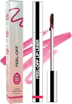 Matte Lip Gloss Stain Peel Off Lip Liner Tattoo, Delicate Pin Clip Tint, Long Lasting Peel Off Lip Stain, Waterproof Transfer Resistant Lip Mass Clip Liner Peel Off Lip Gloss, Stain Lip Makeup