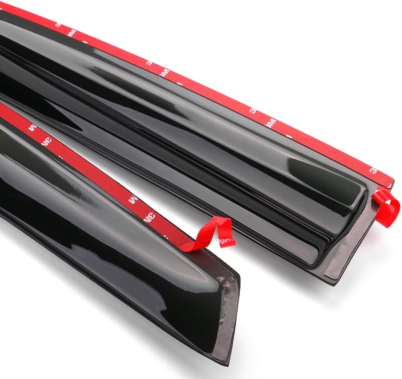 Miniatura 2 de Deflector de ventana compatible con Honda Civic 4Dr Sedan 2006-2011 con cinta en viseras de ventana para Civic Ventana, protectores de lluvia 3D
