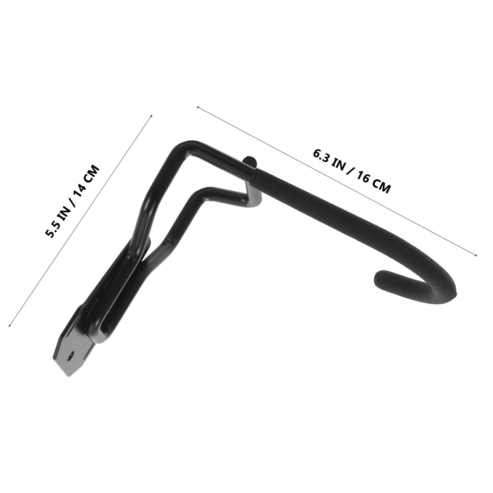 SHINEOFI 4 Pezzi Ganci da Muro per Garage Portabici Resistente in Ferro per Organizzazione Supporto Multifunzionale per Appendere Biciclette e Utensili Design Moderno e Facile da Installare