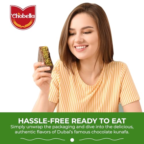 Chobella Dubai Chocolate Bar Pistachio 3.35oz (95g) | Premium Mini Dubai Chocolate Bar, Pistachio Cream and Kataifi, Viral Candy, Shredded Phyllo Dough, Knafeh - image 6