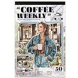 STYLE VINTAGE & AESTHETIC – THÈME CAFÉ & PERSONNAGES Ce livre autocollant propose de nombreux autocollants décoratifs au style vintage aesthetic : coffee shop, barista, tasses, machines à café, personnages féminins, ambiance urbaine et cosy. Ces autocollants esthétiques sont idéaux comme stickers vintage, stickers aesthetic, autocollants décoratifs et stickers livre pour donner du charme à vos créations.