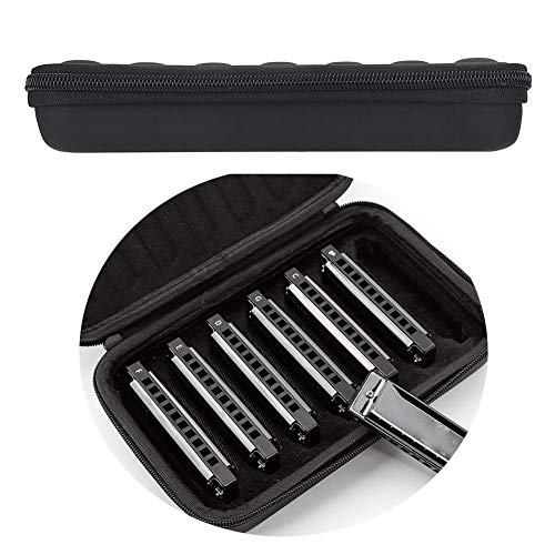 Foliner Étui de Rangement Harmonicas Fermeture à glissière PU Boîte de Transport Tenir Portable Housse de Transport Sac… - Les Beatles, Paul McCartney, John Lennon, RIngo Starr, George Harrison Foliner Étui de Rangement Harmonicas Fermeture à glissière PU Boîte de Transport Tenir Portable Housse de Transport Sac… – Image 8