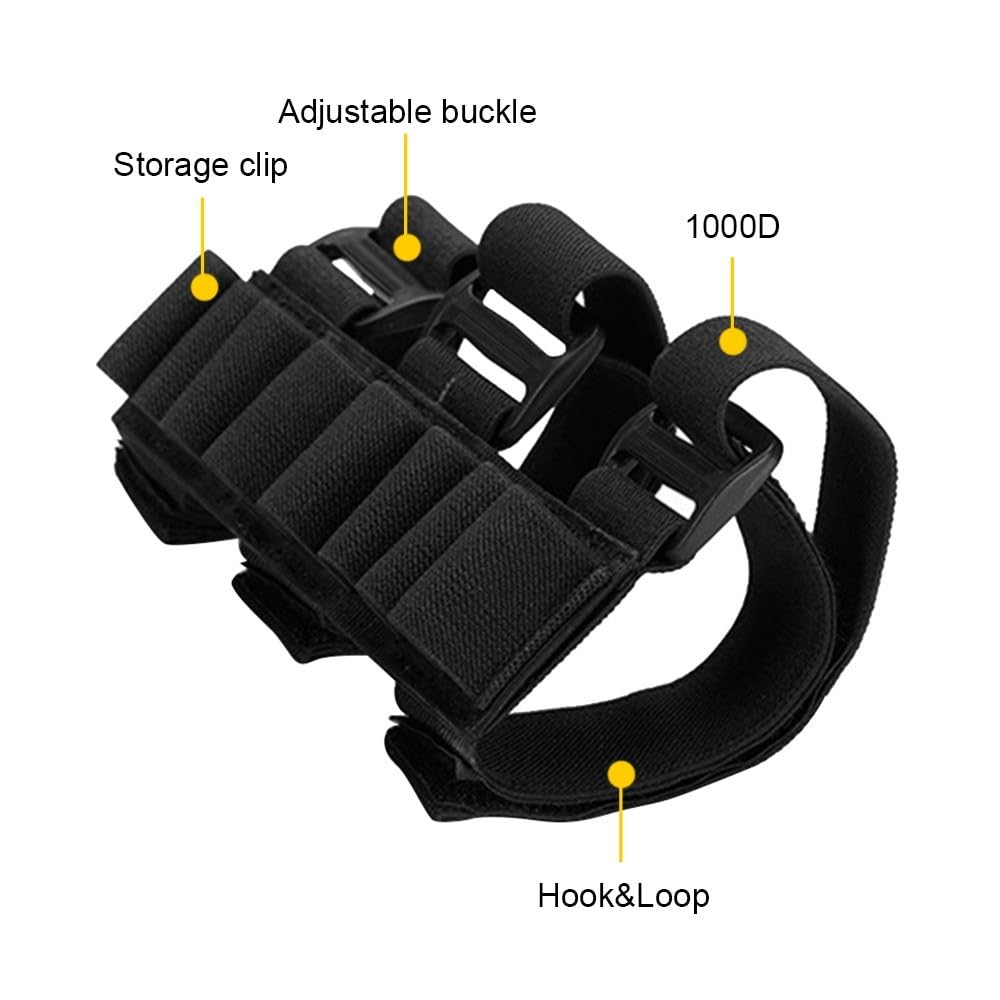 Porta cartucce per fucile, borsa da braccio, borsa multifunzionale per fucile, borsa regolabile per cartucce molle per la caccia all'aperto