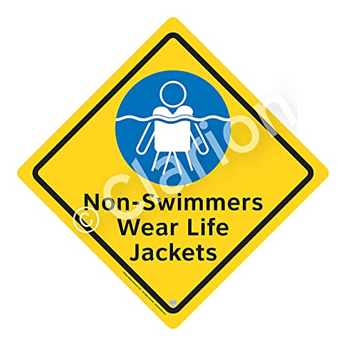 Non-Swimmers Wear Life Jackets Sign/WSS2105-e|Plastic | D4G (23.00