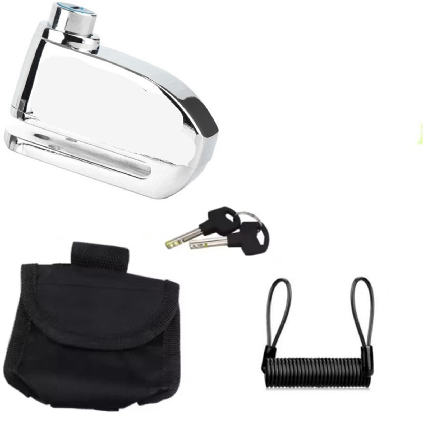 Security Lock Security Waterproof Motorcycle Bike Scooter Anti - Theft Alarm Lock with Disc Brake Bracket and Reminder Rope Brake Throttle Lock