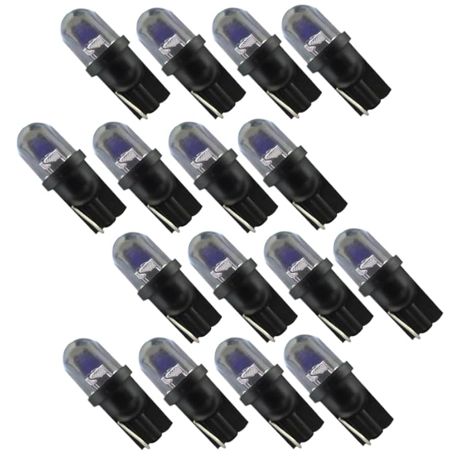 Amazon | RGB LED 12V T10 ストロボ レインボー RGB LED 七色