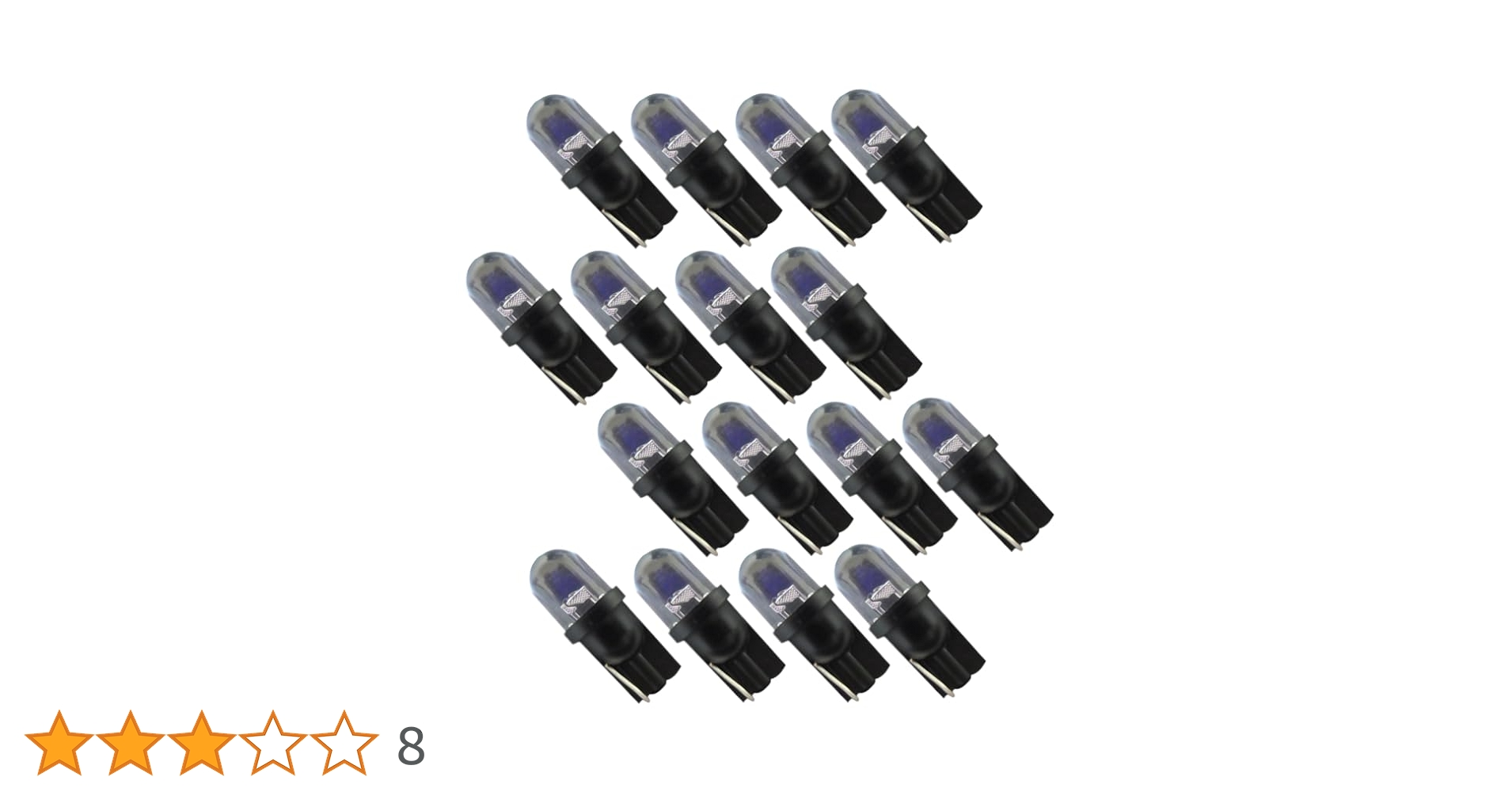 Amazon | RGB LED 12V T10 ストロボ レインボー RGB LED 七色
