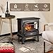 TURBRO Suburbs 20 in. Electric Fireplace Infrared Heater with Crackling Sound, Freestanding Fireplace Stove with Realistic Flame Effect, CSA Certified, Overheating Protection, Easy to Assemble, 1400W
