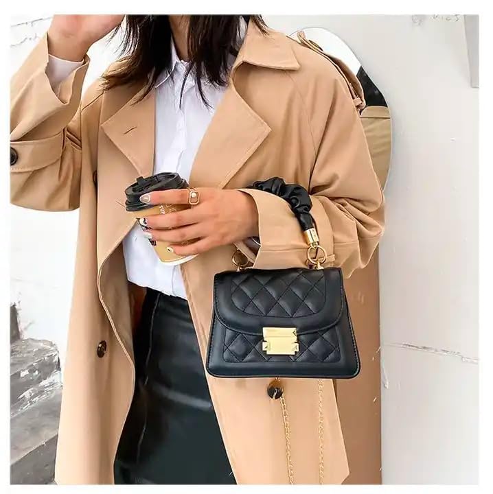 Stylish Korean Diamond Lattice Design Small Shoulder Bag3