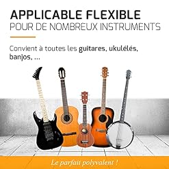 Lot de 2 supports muraux pour guitare + école de guitare – support guitare mural pour guitare western acoustique… - Les Beatles, Paul McCartney, John Lennon, RIngo Starr, George Harrison Lot de 2 supports muraux pour guitare + école de guitare – support guitare mural pour guitare western acoustique… – Image 4