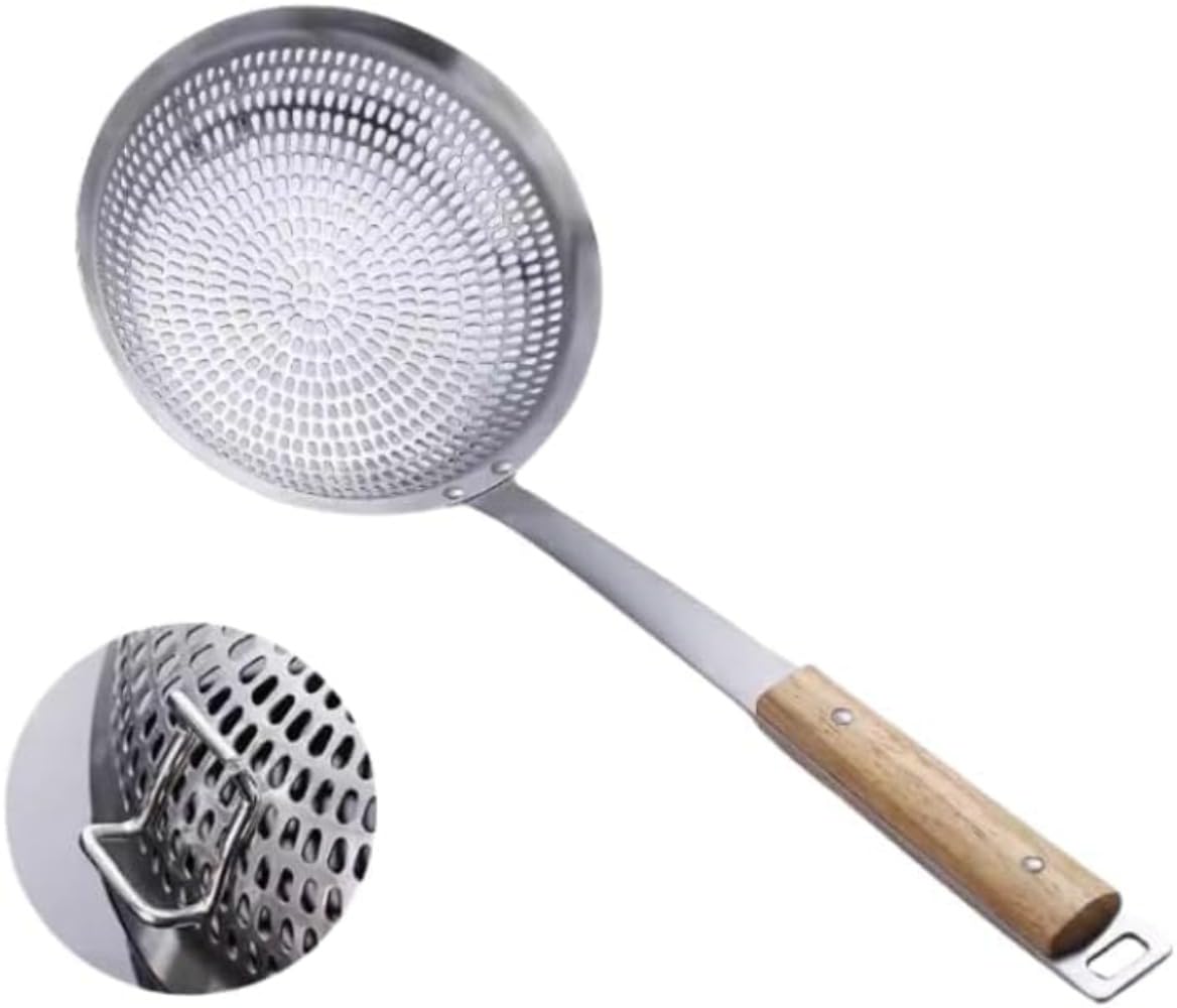 ■片口ざる・万能ざる■枠／木製・網／ステンレス・古道具・古民具・レトロ・調理器具 Amazon | ザル ステンレス 取っ手付き ストレーナー 油こし油きりざる