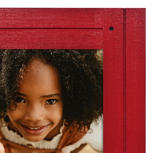 Americanflat WB1218DFRED 12X18 Poster Frame With Polished Plexiglass - Hampton Collection - Distressed Wood Gallery Picture Frames thumb #7