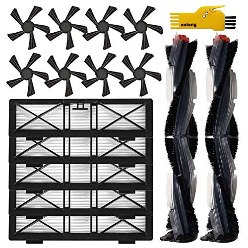 Accessoires de remplacement pour Neato Botvac D Series D75 D80 D85 et Connected Series D3 D4 D5 D6 D7, y compris la brosse principale, la brosse latérale et le filtre Ultra Performance