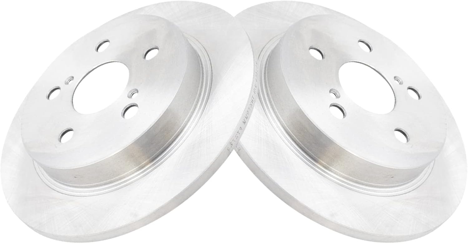 TRQ Rear Disc Brake Rotor LH RH Kit Pair Set of 2 for Toyota Lexus New