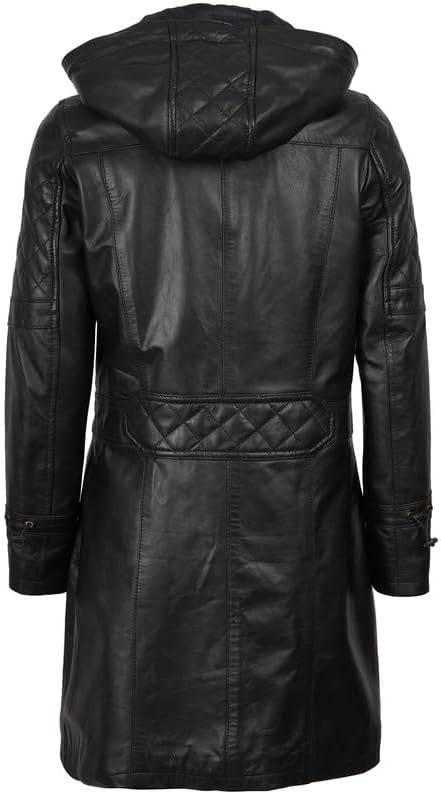 Decrum Leather Coat Women - Real Lambskin Stylish Leather Coat for Women - Image 5